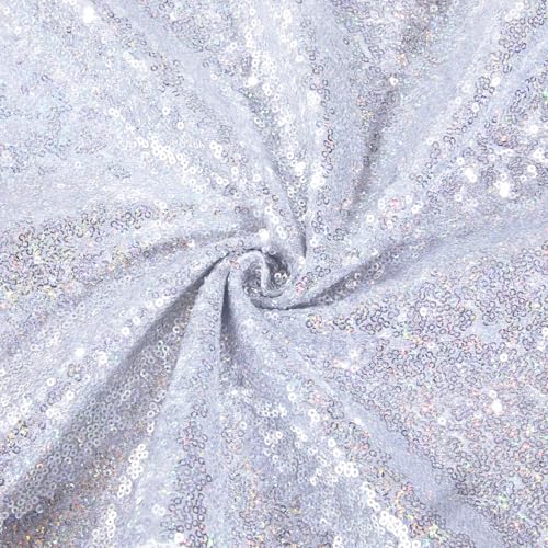 4 Pack Silver Sequin Table Runners 12x72 Inch Sparkly Wedding Party Decor - Variation of THIS listing