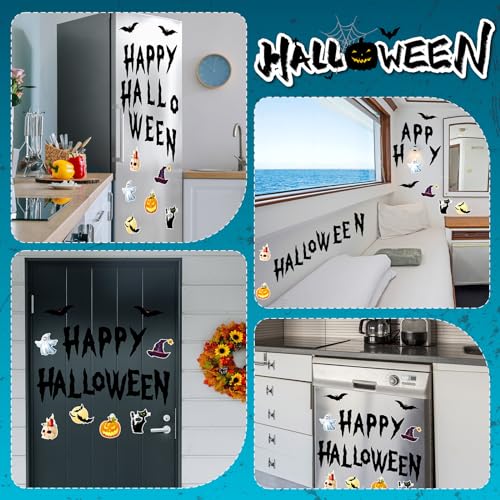 Halloween Bat Magnet Set - Car Garage Door Fridge Decor, 22 Pcs - Variation: Bat