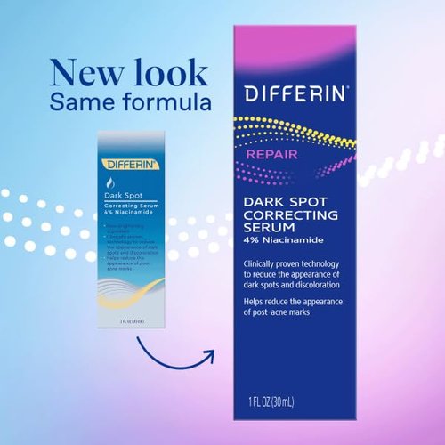 Differin Dark Spot Correcting Serum - Gentle Acne Treatment for Sensitive Skin | 1 oz