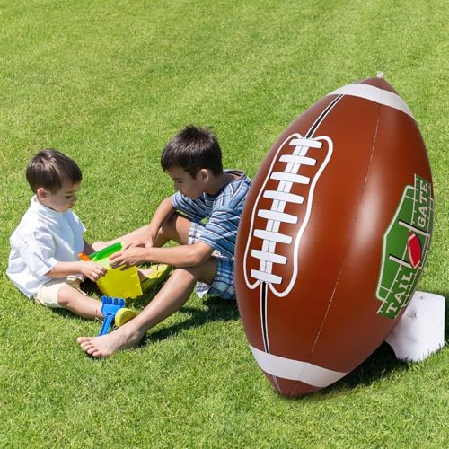 Inflatable Football Decor Set - 59 Inch Giant Party Decorations, 2 Pack, Funny Style