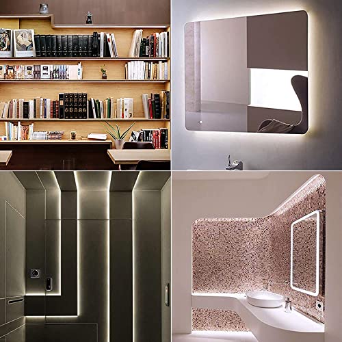 LED Strip Lights Dimmable Waterproof 16.4ft 6500K Daylight White IP44
