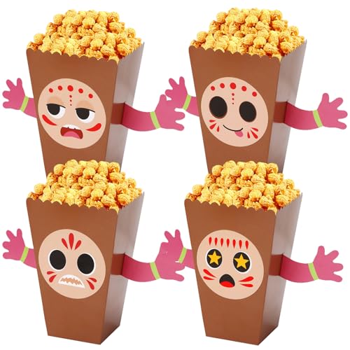 Hawaiian Popcorn Boxes - 24 Pack DIY Luau Party Favor Supplies
