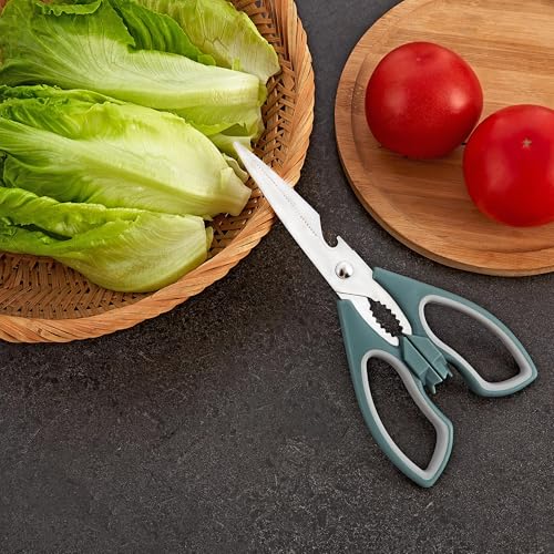 Large Bat and Cat Shaped Kitchen Scissors - Ergonomic Handles for Vegetables & Meat Cutting