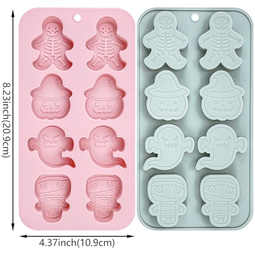 Halloween Skeleton Pumpkin Ghost Mummy Silicone Mold - DIY Cake & Candy Decoration - Ghost Mummy Variation