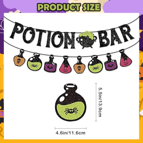Halloween Potion Bar Banner Party Decorations - Multicolor 4