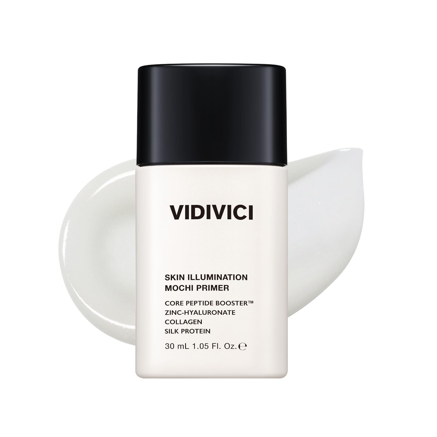 VIDIVICI Illumination Mochi Primer 1.01fl oz | Korean Makeup Primer for Flawless Skin, Pore Minimizing, Collagen-Infused, Seamless Serum Texture, Korean Skin Care