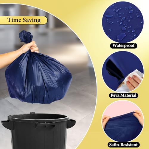 Navy Blue Disposable Tablecloth 54x108 Inches 10 Pack Leakproof & Sturdy