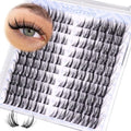 Cat Eye Anime Spiky Cluster Eyelash Extensions - Natural Wispy Lashes 120 Pcs