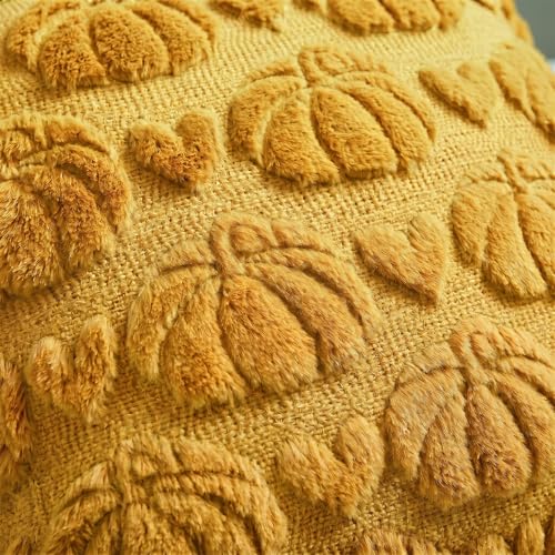 Yellow Pumpkin Fall Throw Pillow Covers 18x18 Inch - Pack of 2
