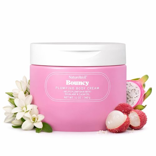 Nature Well Bouncy Body Cream - Lightweight & Quick-Absorbing Formula for Firm, Smooth Skin | 12 Oz
