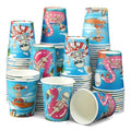 Summer Halloween Paper Cups 100 Pack for Parties and Celebrations
