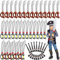 Pirate Costume Accessories Set with Inflatable Swords and Telescope for Kids