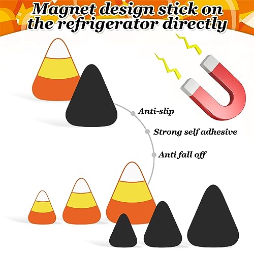 Halloween Refrigerator Magnets Candy Corn Decor Set - 14 Pack