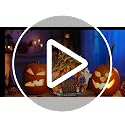 LED Light Up Pumpkin House - Halloween Fairy Garden Decor - Orange-1