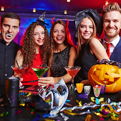 20 Pieces Halloween Skull Shot Glasses Set - Plastic Party Drinkware