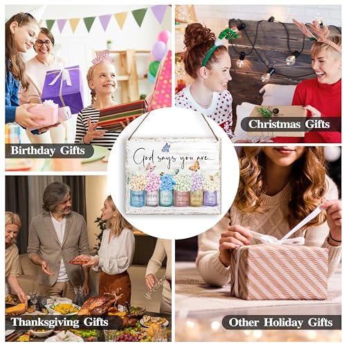 God Says You Are Christian Wall Art for Christmas Decorations Indoor - Variation of THIS Listing