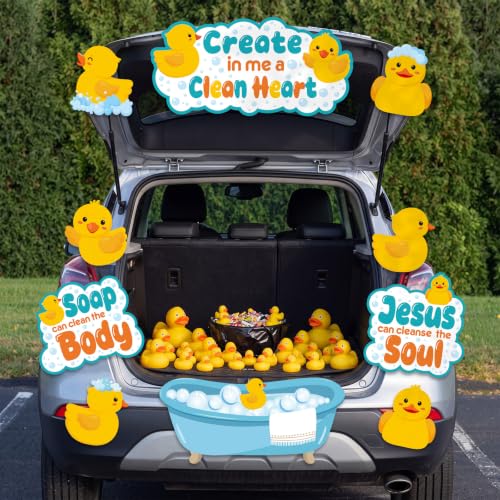 Create in Me a Clean Heart Religious Halloween Car Decorations Kit - Variation: Create in Me a Clean Heart