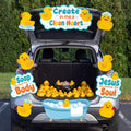 Create in Me a Clean Heart Religious Halloween Car Decorations Kit - Variation: Create in Me a Clean Heart