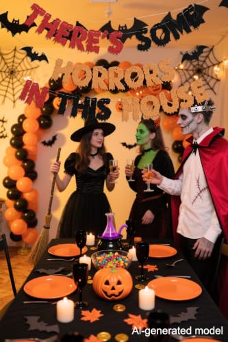 Halloween Horror Banner for Party Decorations - Spooky House Sign