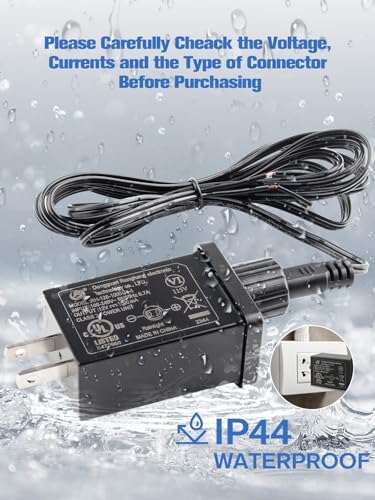 12V 1A Replacement Inflatable Adapter with 6.6ft Extension Cable - Lorvain 1A/1PC