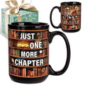 Funny Book Lover Mug - Halloween Skull 15oz Ceramic Coffee Cup Gift