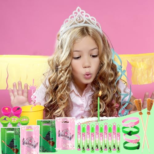 Party Favor Set with Bubbles Notebooks Pencils Straws Wristbands & Bags - 70 Pieces