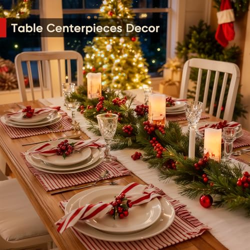 Homemory Christmas Flameless Candles with Remote - House, Santa Claus, Elk