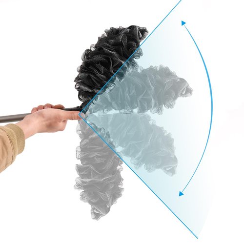 EASACE Back Scrubber for Shower Loofah with Long Handle, Adjustable Head with 1 Replacement Soft Loofa,Scrubber Sponge and Brush for Body,23″Loofah on a Stick for Men Women Bathing Accessories