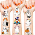 Halloween Ghost Temporary Tattoos Stickers - 24 Sheets, Party Favors & Decorations