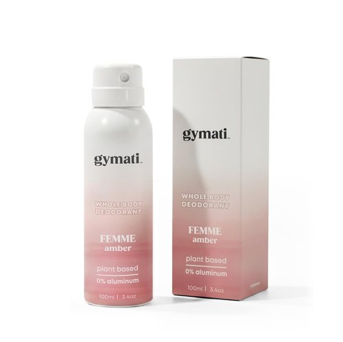 Gymati Natural Deodorant Body Spray - Aluminum-Free, Plant-Based Aloe & Zinc Formula, Long-Lasting Women's Scent