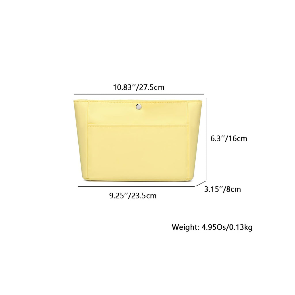 YONEBN Waterproof Storage Bag Lightweight Large Capacity Nylon Bag Inner Bag Handbag Organizer (Nylon/Yellow)