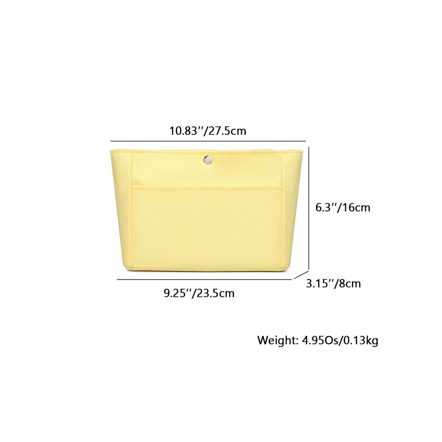 YONEBN Waterproof Storage Bag Lightweight Large Capacity Nylon Bag Inner Bag Handbag Organizer (Nylon/Yellow)
