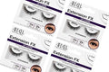False Eyelashes L Curl 4 Pairs - Natural, Reusable, Perfect for Hooded Eyes