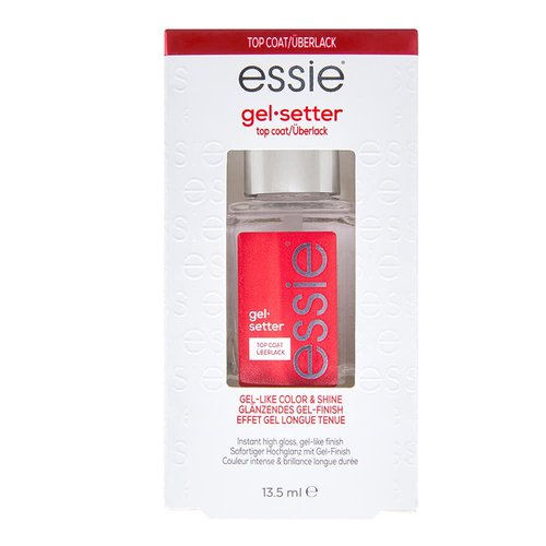 Essie Nail Care Gel Setter Top Coat - 8-Free Vegan Formula for Gel-Like Finish | 0.46 Fl Oz