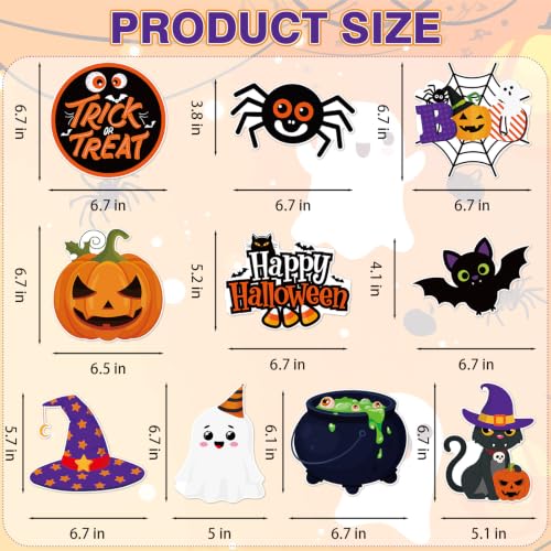 Halloween Hanging Swirls Party Streamer Ceiling Decorations - 40 Pcs - Festive & Cute Design