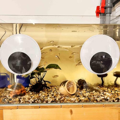 Giant Self-Adhesive Wiggle Eyes - 7.5 Inch Large Eyes for Halloween, Crafts & Decorations (2 Pack)