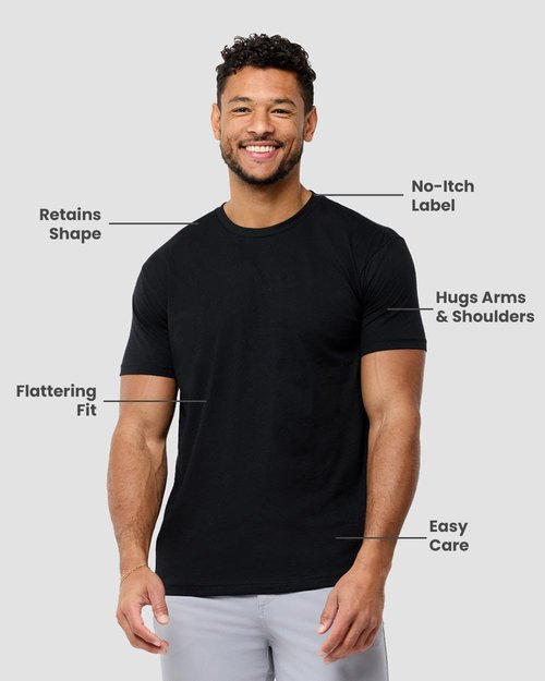 INTO THE AM Men's T-Shirts - Soft Cotton Blend Crew Neck Tee | Athletic Fit Casual Wear S-4XL