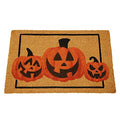 Halloween Pumpkin Doormat 30x17 Inch Non-Slip Coir Front Door Rug Indoor Outdoor Decor