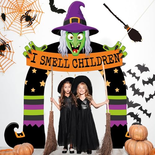 Halloween Witch Porch Sign Banner with
