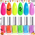 Beetles Neon Party Nail Polish Set - Quick Dry, Vibrant Neon Colors