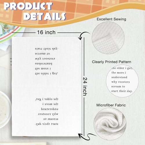 Funny Sarcastic Kitchen Towel with Saying - Hand Tea Towels for Christmas - Variation 7