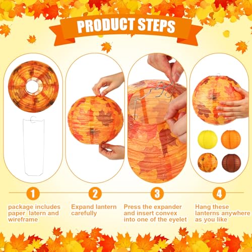 Autumn Fall Party Decorations Set - 18 Pieces for Thanksgiving & Seasonal Events