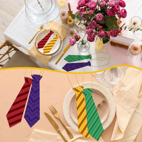 24-Piece Wizard Party Paper Tie Set for Event Decorations and Costumes