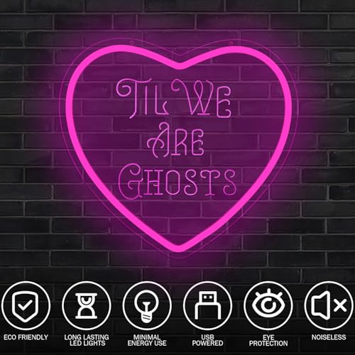 Heart Neon Sign Love Neon Wall Decor Dimmable Valentine's Day LED Light - Pink Heart