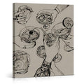 Minimalist Kitchen Wall Art - Cheers Friends Clinking Poster Print - 8x10 Inches