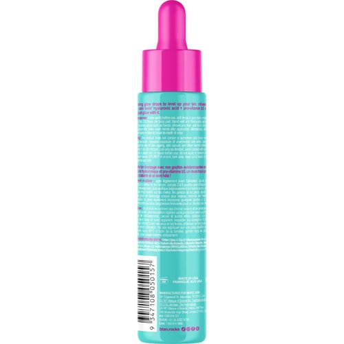 b.tan Dark Self Tanning Drops - Gradual Bronzing Serum with Hydrating Hyaluronic Acid | 1.3 Fl Oz