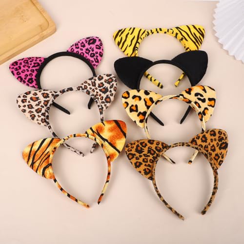 14-Pack Cat Ears Headbands Halloween Costume Accessories for Women
