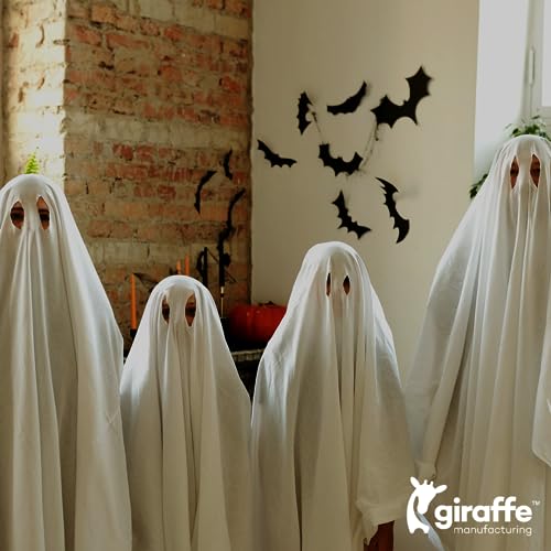Halloween 3D Wall Decor Bats Pack - Reusable Felt & PVC Stickers, 4 Sizes