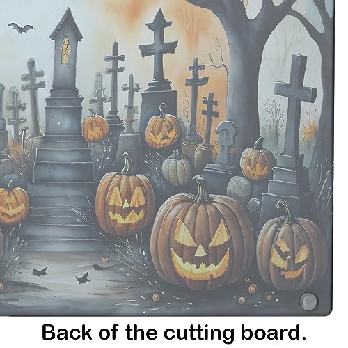 Halloween Black Cat Glass Cutting Board Large Decorative Kitchen Chopping & Serving Board - Variation of THIS listing