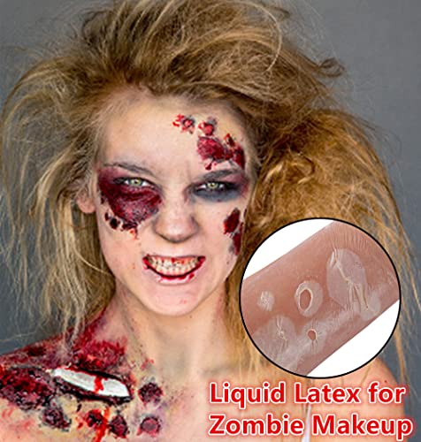 Liquid Latex SFX Makeup 1 oz Light Flesh for Halloween Zombie & Special Effects